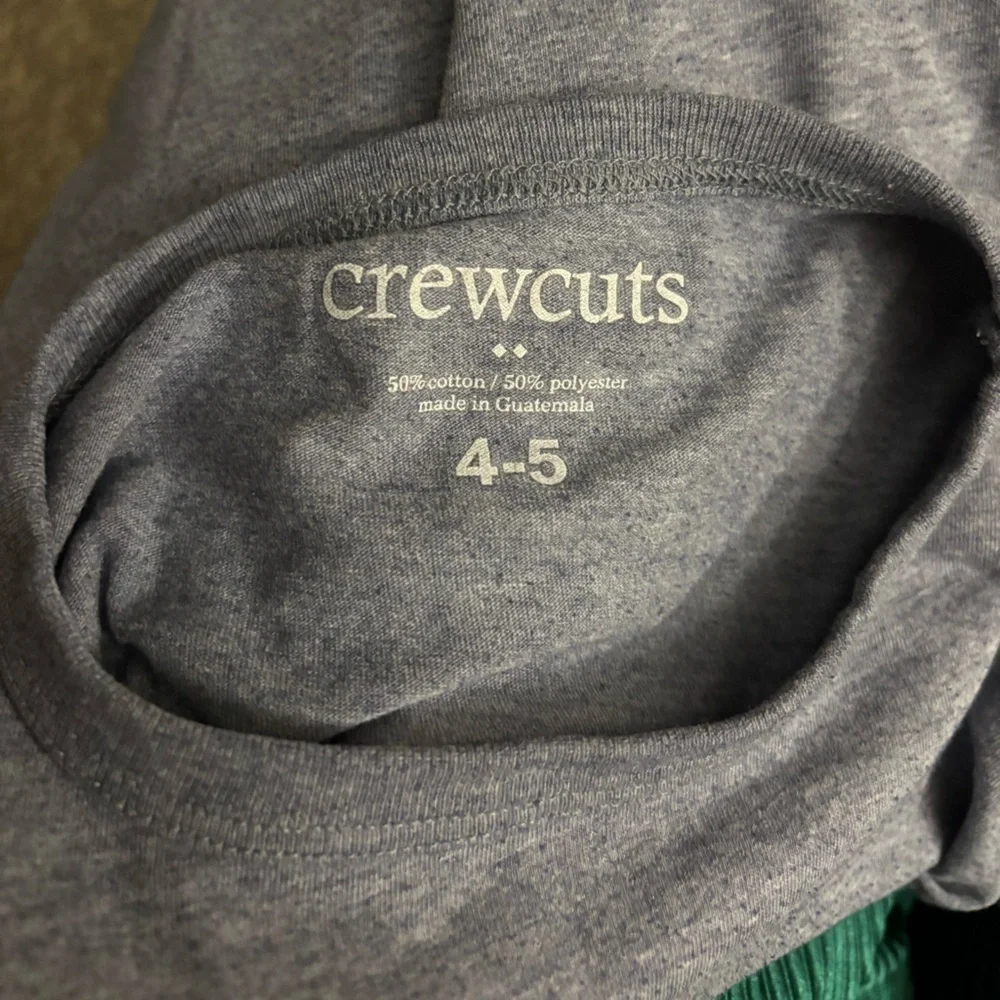 Crewcuts ‘The Man’ Size 4-5 Gray Kids Shirt